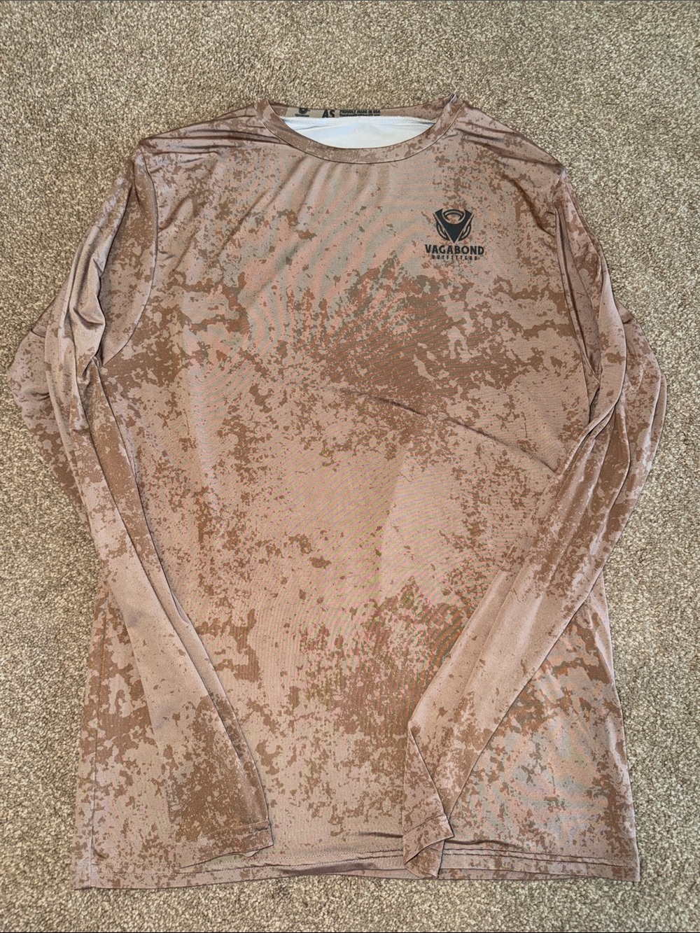 VAGABOND Desert Camo Long Sleeve Performance Top Trump Fishing 2024 America